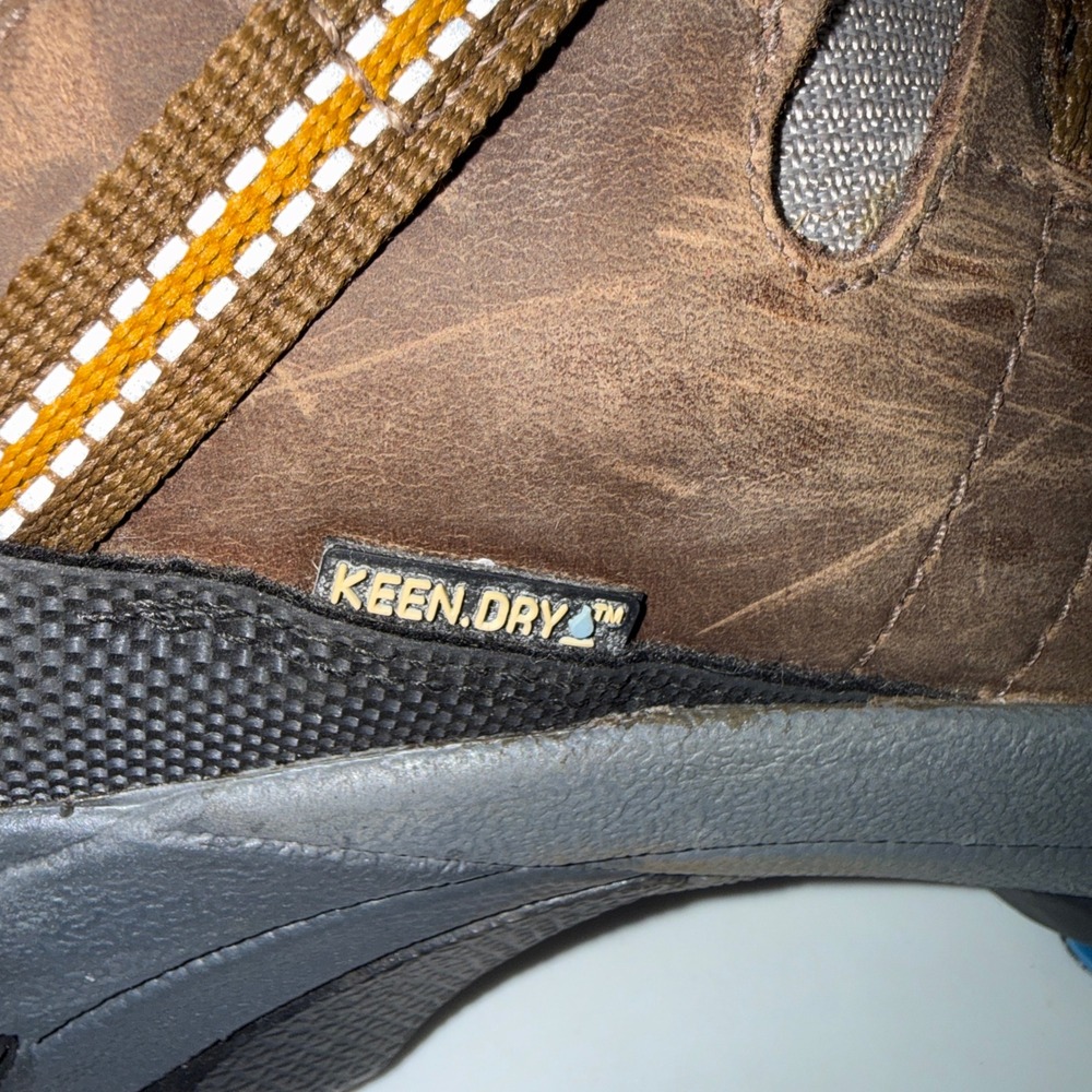 Keen Targhee II Waterproof Hiking Shoes Mens 10 Brown Leather Low Top Trail 0708 - Picture 7 of 16
